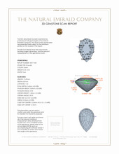 3.55 Ct. Emerald from Zambia 3 D Scan Report