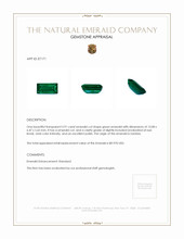 3.91 Ct. Emerald from Zambia Appraisal