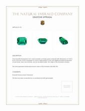 3.81 Ct. Emerald from Zambia Appraisal