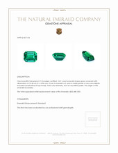 3.81 Ct. Emerald from Zambia Appraisal