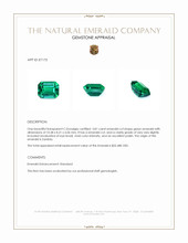 3.81 Ct. Emerald from Zambia Appraisal