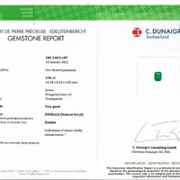 3.81 Ct. Emerald from Zambia Scan Report
