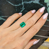 3.81 Ct. Emerald from Zambia Life Style