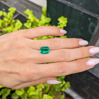 3.81 Ct. Emerald from Zambia Life Style