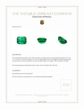 2.82 Ct. Emerald from Zambia Appraisal