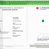 3.42 Ct. Emerald from Zambia Scan Report