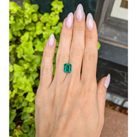 3.42 Ct. Emerald from Zambia Life Style