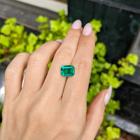 3.42 Ct. Emerald from Zambia Life Style