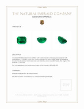 5.39 Ct. Emerald from Colombia Appraisal