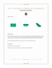 1.60 Ct. Emerald from Colombia Appraisal