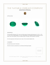 7.87 Ct. Emerald from Colombia Appraisal
