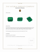 8.85 Ct. Emerald from Colombia Appraisal