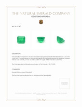 1.23 Ct. Emerald from Colombia Appraisal