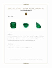 2.17 Ct. Emerald from Zambia Appraisal