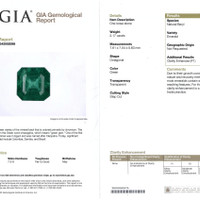2.17 Ct. Emerald from Zambia Scan Report