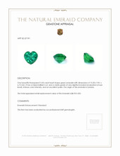 3.50 Ct. Emerald from Zambia Appraisal