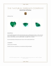 2.48 Ct. Emerald from Zambia Appraisal