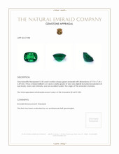 2.50 Ct. Emerald from Zambia Appraisal