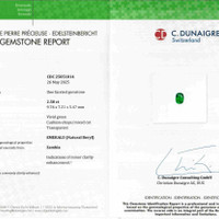 2.50 Ct. Emerald from Zambia Scan Report