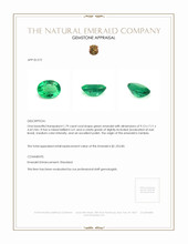 1.79 Ct. Emerald from Zambia Appraisal