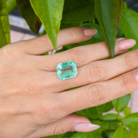 7.33 Ct. Emerald from Zambia Life Style