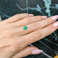 1.09 Ct. Cabochon Emerald from Afghanistan Life Style