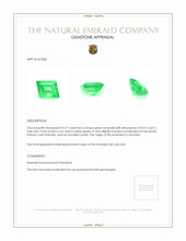 0.77 Ct. Emerald from Colombia Appraisal