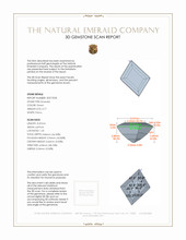 0.77 Ct. Emerald from Colombia 3 D Scan Report