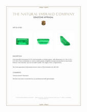 0.70 Ct. Emerald from Afghanistan Appraisal