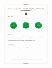 1.18 Ct. Cabochon Emerald from Afghanistan Appraisal