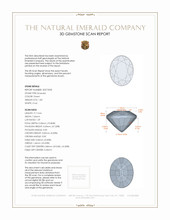 1.83 Ct. Emerald from Zambia 3 D Scan Report
