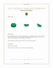 1.39 Ct. Emerald from Zambia Appraisal