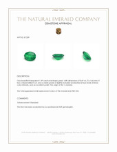 1.49 Ct. Emerald from Zambia Appraisal