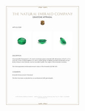 1.49 Ct. Emerald from Zambia Appraisal