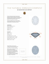 1.50 Ct. Emerald from Zambia 3 D Scan Report