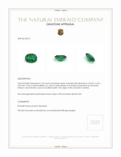 1.38 Ct. Emerald from Zambia Appraisal