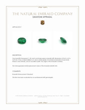 1.38 Ct. Emerald from Zambia Appraisal