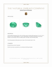 6.05 Ct. Emerald from Brazil Appraisal