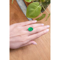 6.90 Ct. Emerald from Ethiopia Life Style