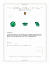 2.95 Ct. Emerald from Brazil Appraisal