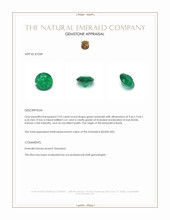 2.95 Ct. Emerald from Brazil Appraisal