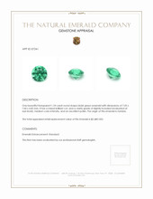 1.24 Ct. Emerald from Zambia Appraisal