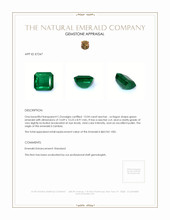 13.04 Ct. Emerald from Zambia Appraisal