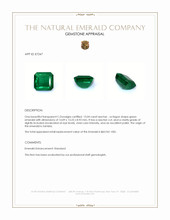 13.04 Ct. Emerald from Zambia Appraisal