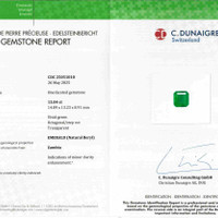 13.04 Ct. Emerald from Zambia Scan Report