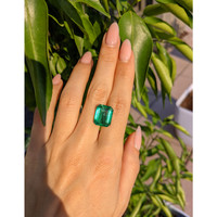 8.73 Ct. Emerald from Zambia Life Style