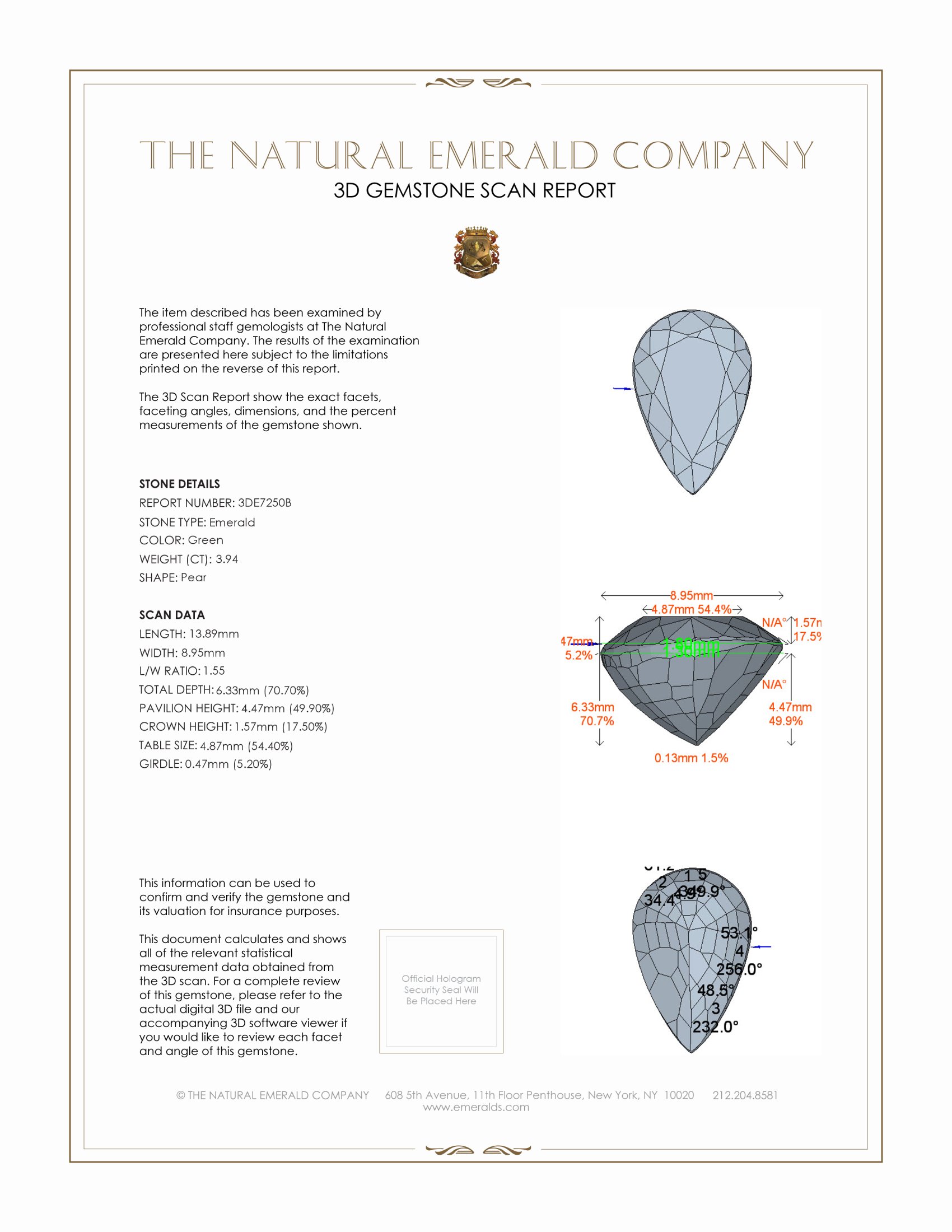 3.94 Ct. Emerald from Zambia