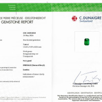 7.66 Ct. Emerald from Zambia Scan Report