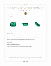 21.23 Ct. Emerald from Zambia Appraisal