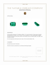 21.23 Ct. Emerald from Zambia Appraisal